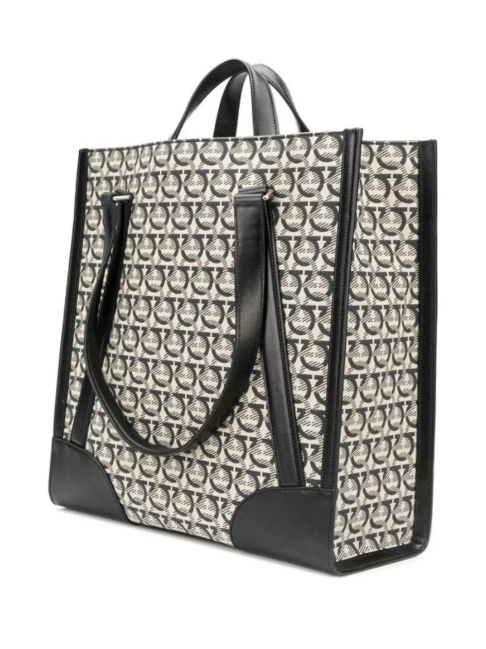 $3000. Salvatore Ferragamo Men’s/Unisex Monogram Tote Bag. Auth. Mint Condition!